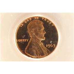 1963 LINCOLN CENT PCGS PR67RD