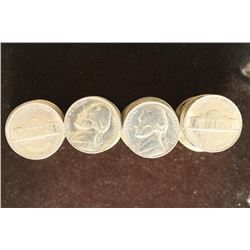 ROLL OF 42-1956 JEFFERSON NICKELS UNC
