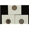 Image 2 : 1875, 1876 & 1877 SEATED LIBERTY DIMES