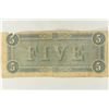 Image 2 : 1864 $5 CONFEDERATE STATES OF AMERICA CURRENCY