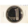 Image 1 : 1980 ISRAEL SHEQUEL SILVER PROOF .3935 OZ. ASW