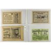 Image 1 : 4 ASSORTED GERMAN NOTGELDS 4-20 HELLERS
