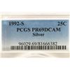 Image 3 : 1992-S WASHINGTON SILVER QUARTER PCGS PR69 DCAM