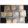 Image 1 : 10 ASSORTED 1 1/4" BRONZE PRESIDENTIAL MEDALS