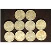 Image 1 : 10 35% SILVER JEFFERSON WAR NICKELS