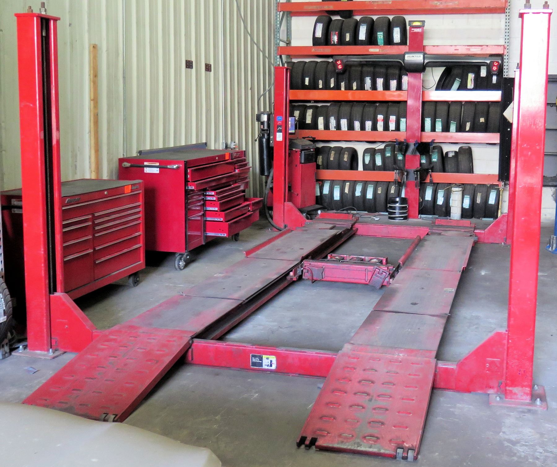 Hunter Hawkeye Elite Alignment System w/4-Post Alignment Rack ...