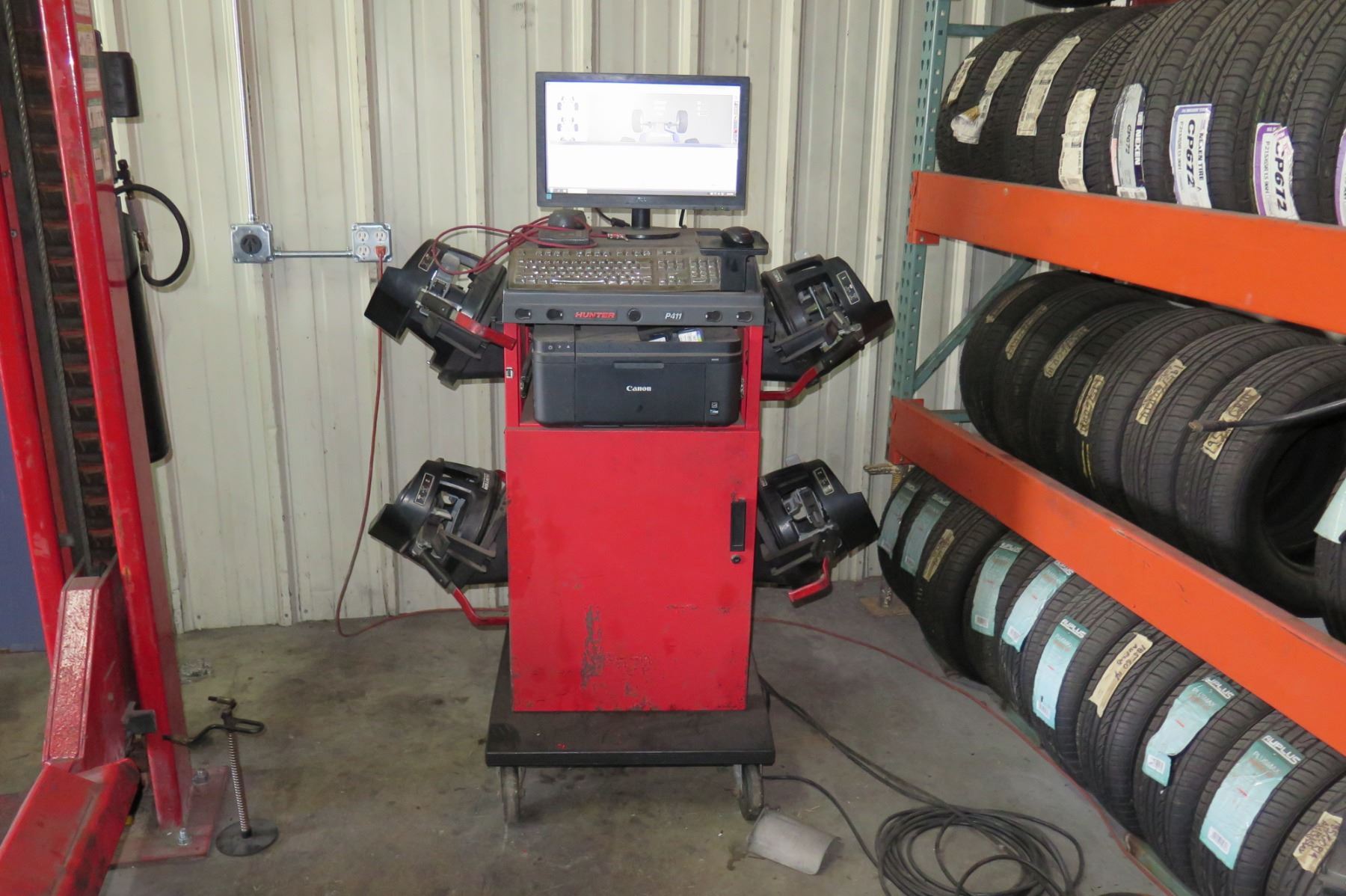 Hunter Hawkeye Elite Alignment System w/4-Post Alignment Rack ...