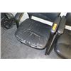 Image 2 : Qty 3 Stationary Leather-Like Arm Chairs