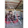 Image 10 : Rolling 15 Step Warehouse Safety Ladder Staircase (available for pick-up Wednesday)