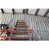 Image 7 : Rolling 15 Step Warehouse Safety Ladder Staircase (available for pick-up Wednesday)
