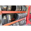 Image 12 : Qty 4 Orange Adjustable Warehouse Pallet / Tire Racks (available for pick-up Wednesday)