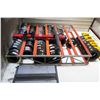 Image 19 : Qty 4 Orange Adjustable Warehouse Pallet / Tire Racks (available for pick-up Wednesday)