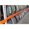 Image 9 : Qty 4 Orange Adjustable Warehouse Pallet / Tire Racks (available for pick-up Wednesday)