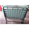 Image 4 : Qty 1 Folding Roll Away Metal Frame Cot Beds w/ Mattress