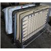 Image 1 : Qty 2 Folding Roll Away Metal Frame Cot Beds w/ Mattress