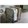 Image 2 : Qty 2 Folding Roll Away Metal Frame Cot Beds w/ Mattress