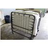 Image 3 : Qty 2 Folding Roll Away Metal Frame Cot Beds w/ Mattress