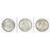 Image 2 : Lot of (3) 1925-S $1 Peace Silver Dollar Coins