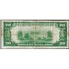 Image 2 : 1929 $20 The Mt. Gilead NB of Mt. Gilead, OH CH# 6620 National Currency Note Low Serial