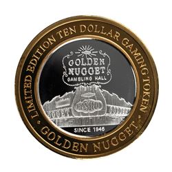 .999 Silver Golden Nugget Las Vegas, Nevada $10 Casino Limited Edition Gaming Token