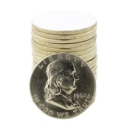 Roll of (20) Brilliant Uncirculated 1962-D Franklin Half Dollar Coins