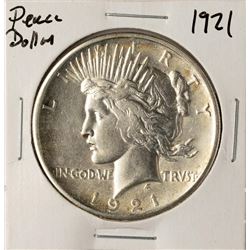 1921 $1 Peace Silver Dollar Coin