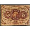 Image 1 : July 17, 1862 Five Cents First Issue Fractional Currency Note