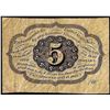 Image 2 : July 17, 1862 Five Cents First Issue Fractional Currency Note