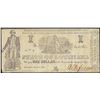 Image 1 : 1864 $1 State of Louisiana Obsolete Note