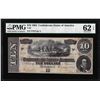 Image 1 : 1864 $10 Confederate States of America Note T-68 PMG Uncirculated 62EPQ