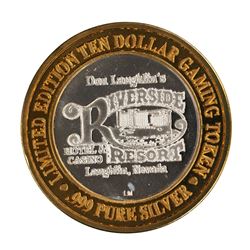 .999 Silver Riverside Resort Hotel & Casino $10 Casino Limited Edition Gaming Token