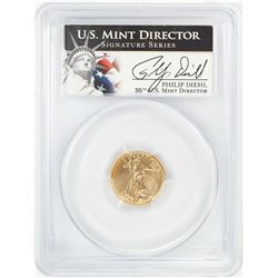 2013 $5 American Gold Eagle Coin PCGS MS70 US Mint Director