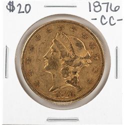 1876-CC $20 Liberty Head Double Eagle Gold Coin