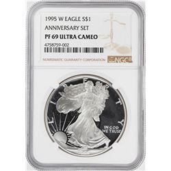 1995-W $1 Proof American Silver Eagle Coin NGC PF69 Ultra Cameo