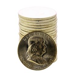 Roll of (20) Brilliant Uncirculated 1960-D Franklin Half Dollar Coins