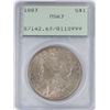 Image 1 : 1883 $1 Morgan Silver Dollar Coin PCGS MS63 Old Green Rattler