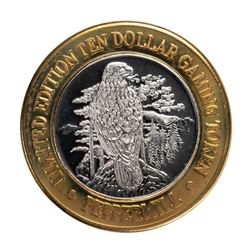 .999 Fine Silver Peppermill Reno, Nevada $10 Limited Edition Gaming Token