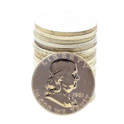 Roll of (20) Proof 1961 Franklin Half Dollar Coins