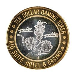 .999 Silver Rio Suite Hotel & Casino Las Vegas $10 Limited Edition Gaming Token