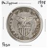 Image 1 : 1908-S Philippines 1 Peso Silver Coin