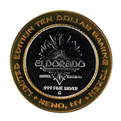 .999 Silver El Dorado Hotel & Casino Reno, Nevada $10 Limited Edition Gaming Token