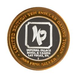 .999 Fine Silver Imperial Palace Las Vegas, Nevada $10 Limited Edition Gaming Token