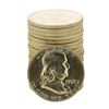 Image 1 : Roll of (20) Brilliant Uncirculated 1957-D Franklin Half Dollar Coins