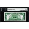 Image 2 : 1929 $5 Federal Reserve Note Chicago Fr.1850-G PMG Gem Uncirculated 65EPQ