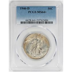 1946-D Walking Liberty Half Dollar Coin PCGS MS64+
