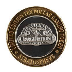 .999 Silver Stratosphere Las Vegas, NV $10 Casino Limited Edition Gaming Token