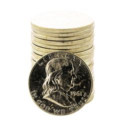 Roll of (20) Brilliant Uncirculated 1961-D Franklin Half Dollar Coins