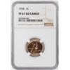 Image 1 : 1958 Proof Lincoln Wheat Cent Coin NGC PF67RD Cameo