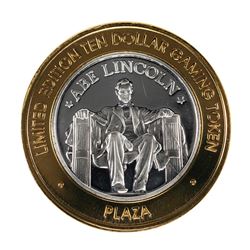 .999 Silver Plaza Las Vegas, NV $10 Casino Limited Edition Gaming Token
