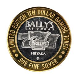 .999 Silver Ballys Las Vegas $10 Casino Limited Edition Gaming Token
